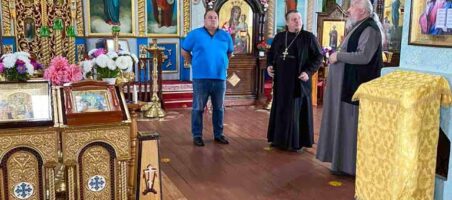 Рабочий визит в храм святителя Николая Чудотворца в г.Добруше